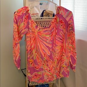 Lilly Pulitzer Off The Shoulder Top